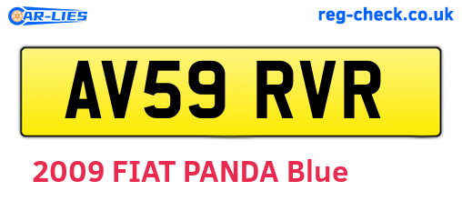 AV59RVR are the vehicle registration plates.