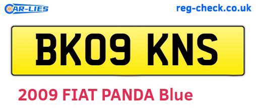 BK09KNS are the vehicle registration plates.