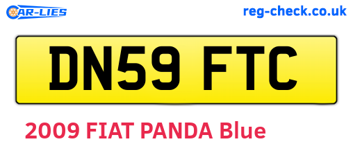 DN59FTC are the vehicle registration plates.