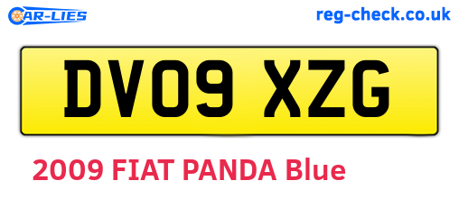 DV09XZG are the vehicle registration plates.