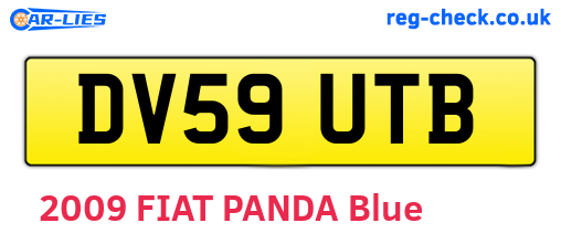 DV59UTB are the vehicle registration plates.