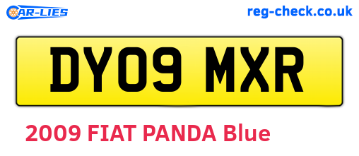 DY09MXR are the vehicle registration plates.
