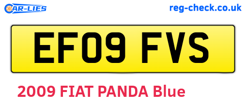 EF09FVS are the vehicle registration plates.