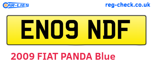 EN09NDF are the vehicle registration plates.