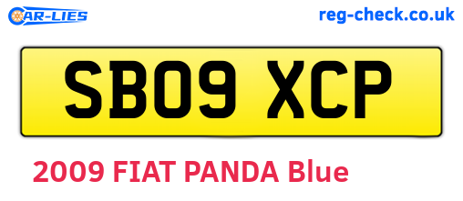 SB09XCP are the vehicle registration plates.