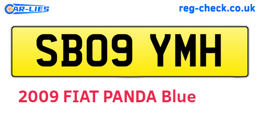 SB09YMH are the vehicle registration plates.