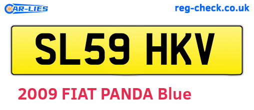 SL59HKV are the vehicle registration plates.