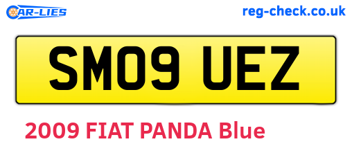 SM09UEZ are the vehicle registration plates.
