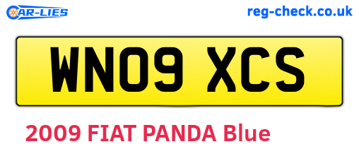 WN09XCS are the vehicle registration plates.