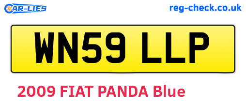 WN59LLP are the vehicle registration plates.