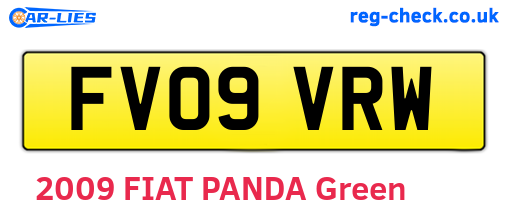 FV09VRW are the vehicle registration plates.