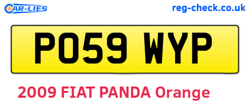 PO59WYP are the vehicle registration plates.