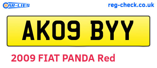 AK09BYY are the vehicle registration plates.