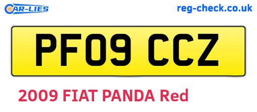 PF09CCZ are the vehicle registration plates.