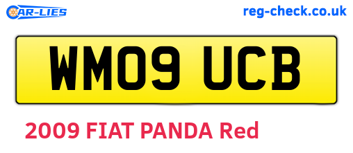 WM09UCB are the vehicle registration plates.