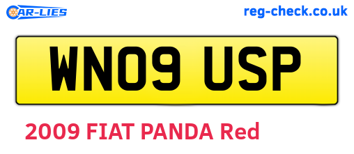WN09USP are the vehicle registration plates.