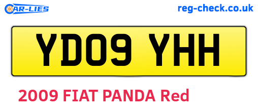 YD09YHH are the vehicle registration plates.