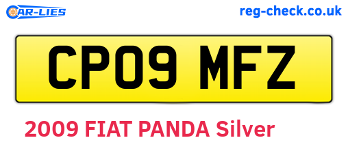 CP09MFZ are the vehicle registration plates.
