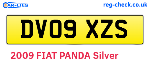 DV09XZS are the vehicle registration plates.