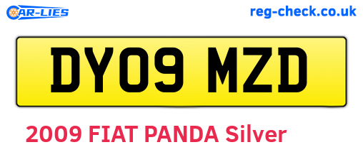 DY09MZD are the vehicle registration plates.