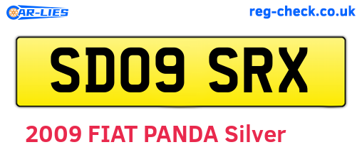 SD09SRX are the vehicle registration plates.