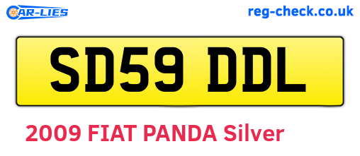 SD59DDL are the vehicle registration plates.