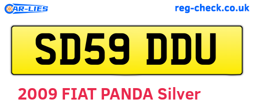 SD59DDU are the vehicle registration plates.