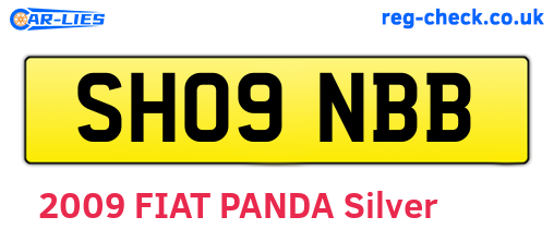 SH09NBB are the vehicle registration plates.