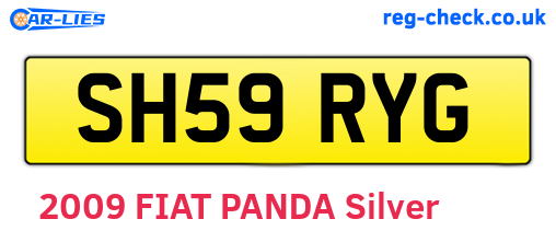 SH59RYG are the vehicle registration plates.