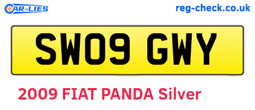 SW09GWY are the vehicle registration plates.
