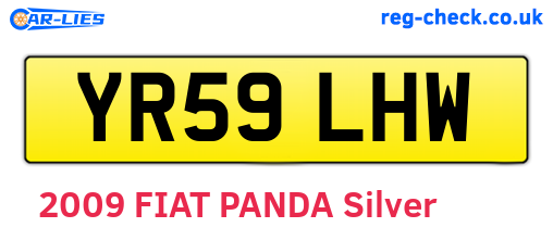 YR59LHW are the vehicle registration plates.