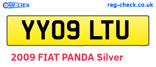 YY09LTU are the vehicle registration plates.