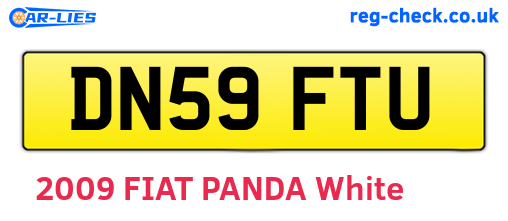 DN59FTU are the vehicle registration plates.