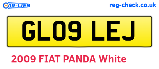 GL09LEJ are the vehicle registration plates.