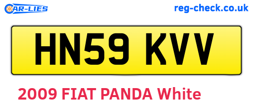HN59KVV are the vehicle registration plates.