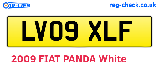 LV09XLF are the vehicle registration plates.