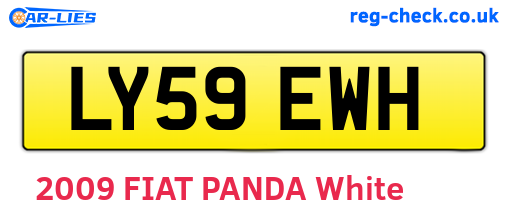 LY59EWH are the vehicle registration plates.