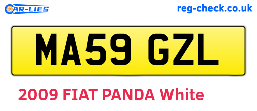 MA59GZL are the vehicle registration plates.