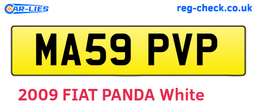 MA59PVP are the vehicle registration plates.