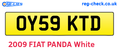 OY59KTD are the vehicle registration plates.