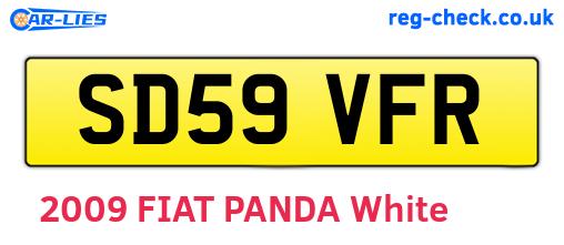 SD59VFR are the vehicle registration plates.
