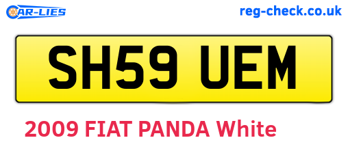 SH59UEM are the vehicle registration plates.