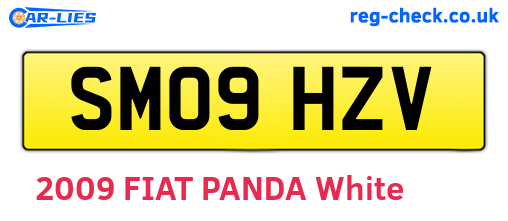 SM09HZV are the vehicle registration plates.