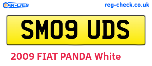 SM09UDS are the vehicle registration plates.