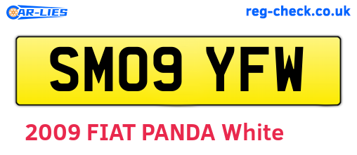 SM09YFW are the vehicle registration plates.