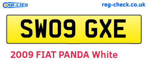 SW09GXE are the vehicle registration plates.