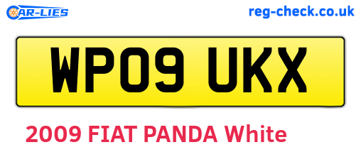 WP09UKX are the vehicle registration plates.