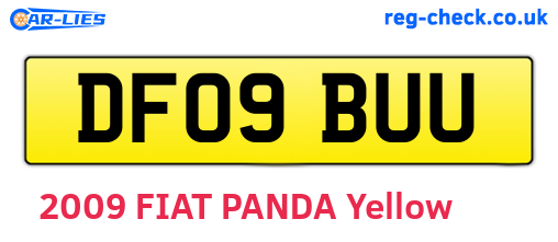 DF09BUU are the vehicle registration plates.