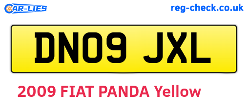 DN09JXL are the vehicle registration plates.