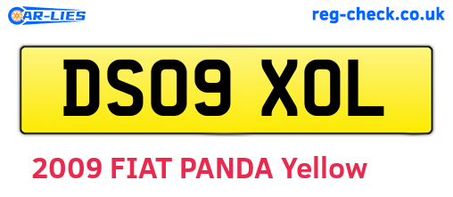 DS09XOL are the vehicle registration plates.